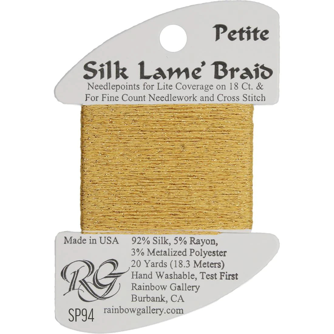 Petite Silk Lame' Braid Gold - SP94