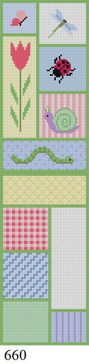 Spring Patchwork Double Sided Eye Glass Case