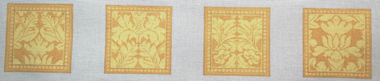 Royal Damask Coasters- Sun Flower