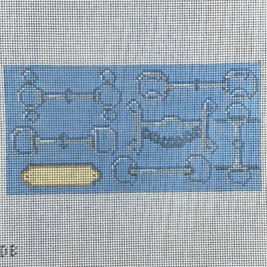 Bits And Nameplate Clutch Insert by Gingham Stitchery