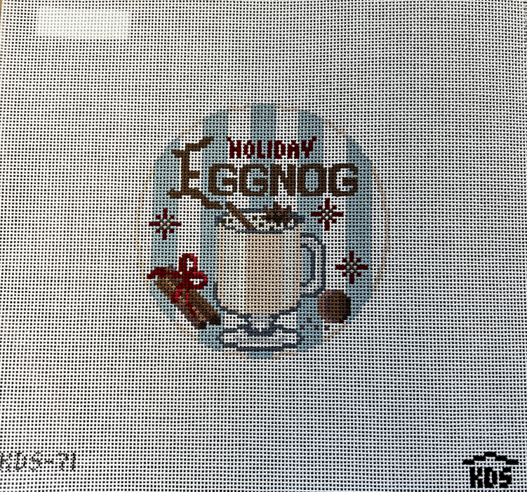 Happier Hour Coaster - Eggnog by The Gingham Stitchery