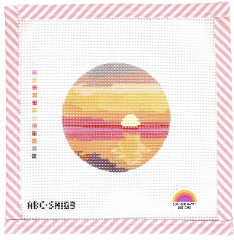 Caribbean Sunset Round by Summer Hayes Designs
