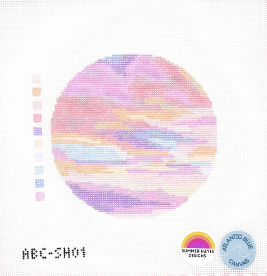 Carolina Cotton Candy Sky Round by Summer Hayes Designs ABC-SH01
