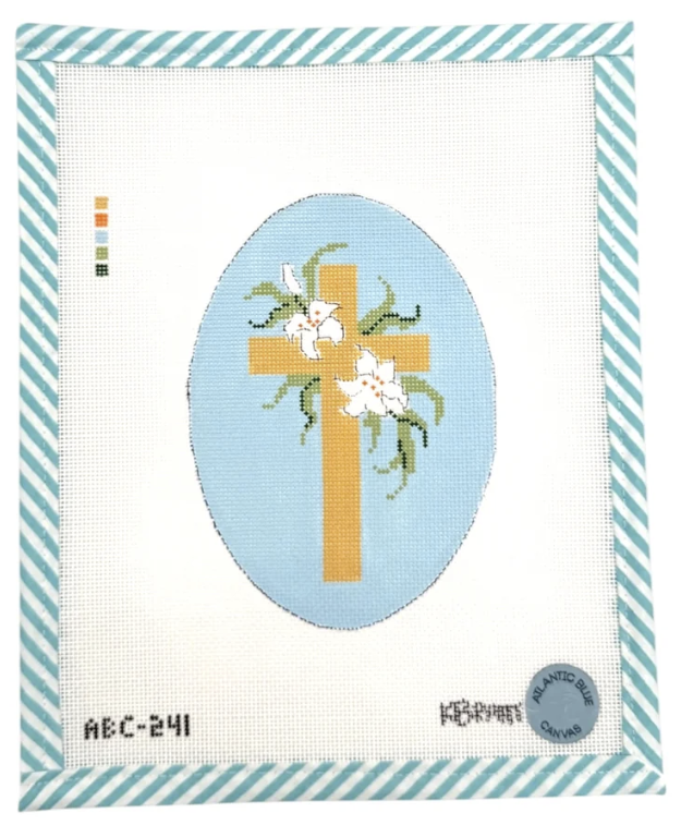 Blue Floral Cross by Blue Floral Cross