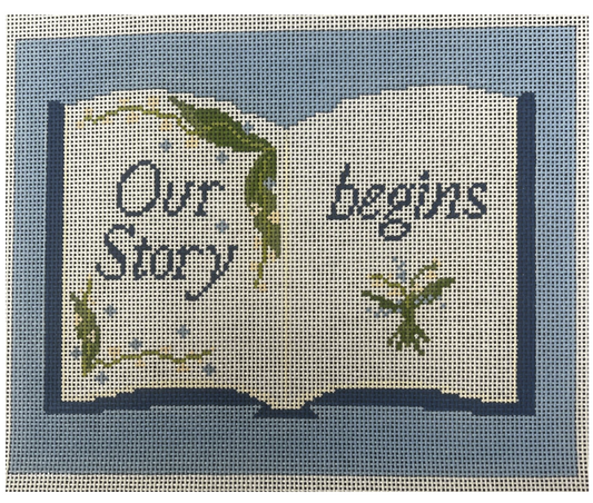 Our Story Begins Pillow by Maddie Sweet Designs