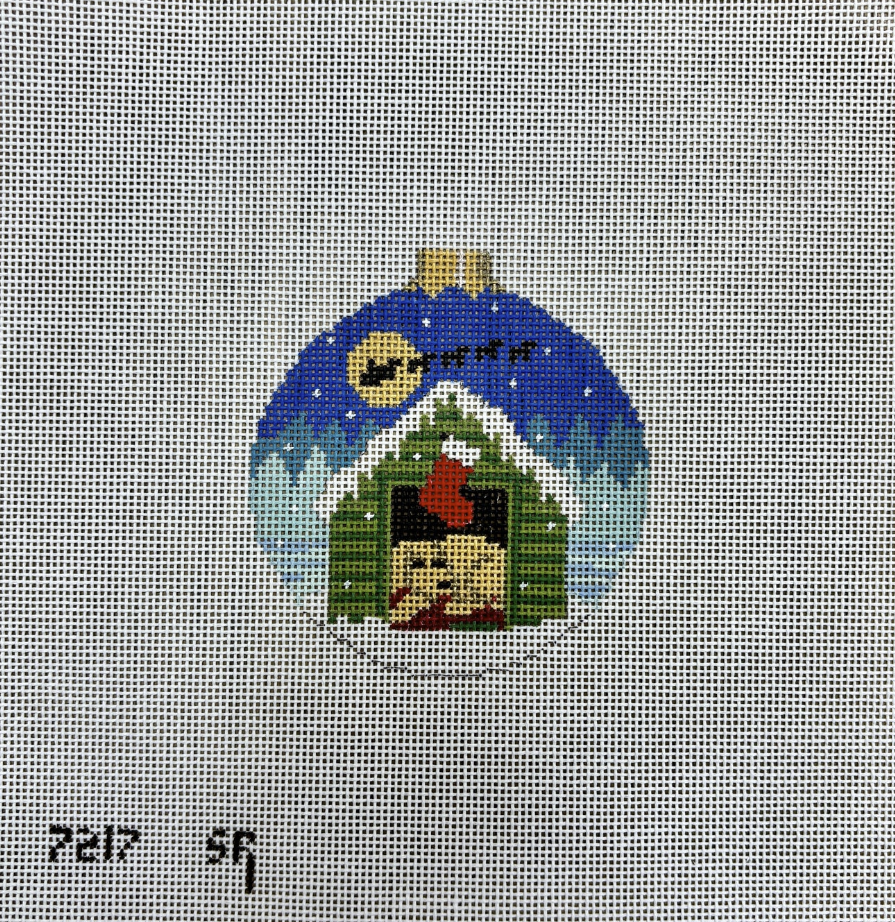 Dog Waiting for Santa by Susan Roberts