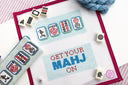 Mahjong Eyeglass Case by The Painted Stitch