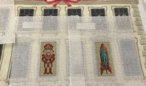 Toy Store Advent Calendar by Bradley Needlepoint