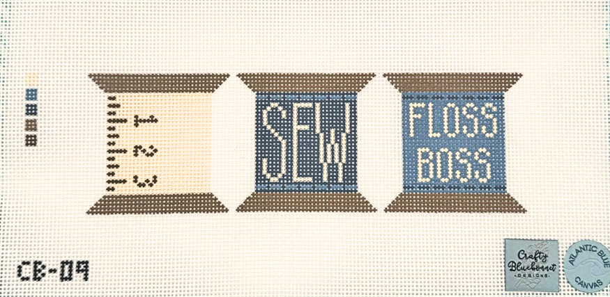 Sewing Spool Trio by Crafty Bluebonnet Designs