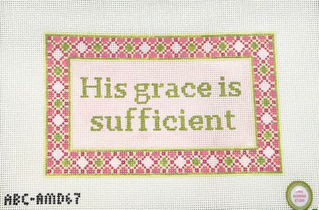 His Grace is Sufficient by Anna McKenzie Studio