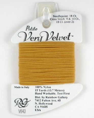 V643 Pale Golden Brown - Petite Very Velvet