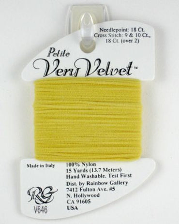 Petite Very Velvet Med Yellow - V646