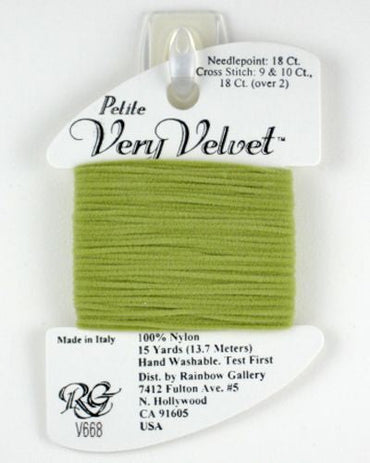 Petite Very Velvet Jean Green - V668
