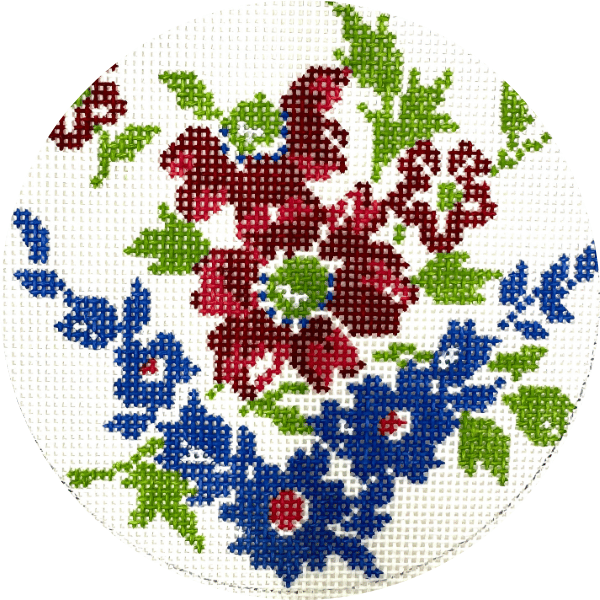 Red & Blue Floral by Curious Cowgirl