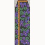 Violets Needle Case- Black
