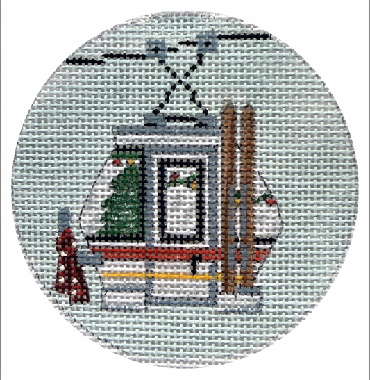 Ski Gondola Round by Alice Peterson