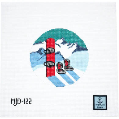 Backcountry Boarder Ornament by Morgan Julia