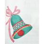 Pink Bow Christmas Bell