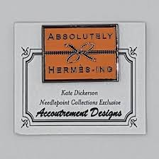 Absolutely Hermes-ing Needle Minder by Kate Dickerson
