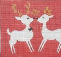 Red Kissing Reindeer