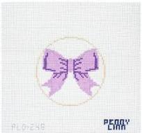 Beginner Bow Purple Canvas by Penny Linn