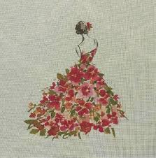 Lady w/ Multi Flowers by The Collection Designs