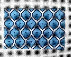 Blue Fish Tail Luggage Tag by Amelia Bond
