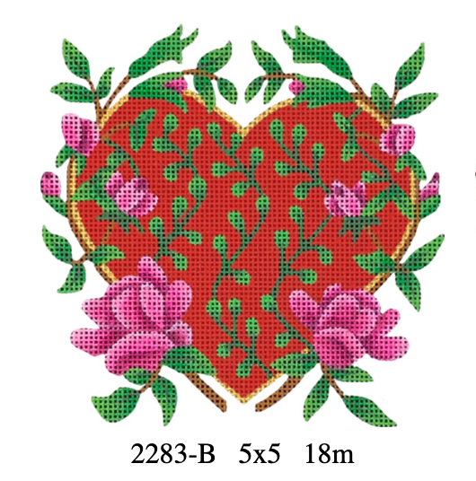 Rose Vine Heart by Melissa Shirley