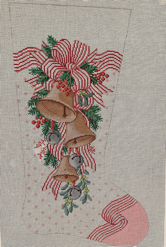 Christmas Bells Stocking by Alice Peterson
