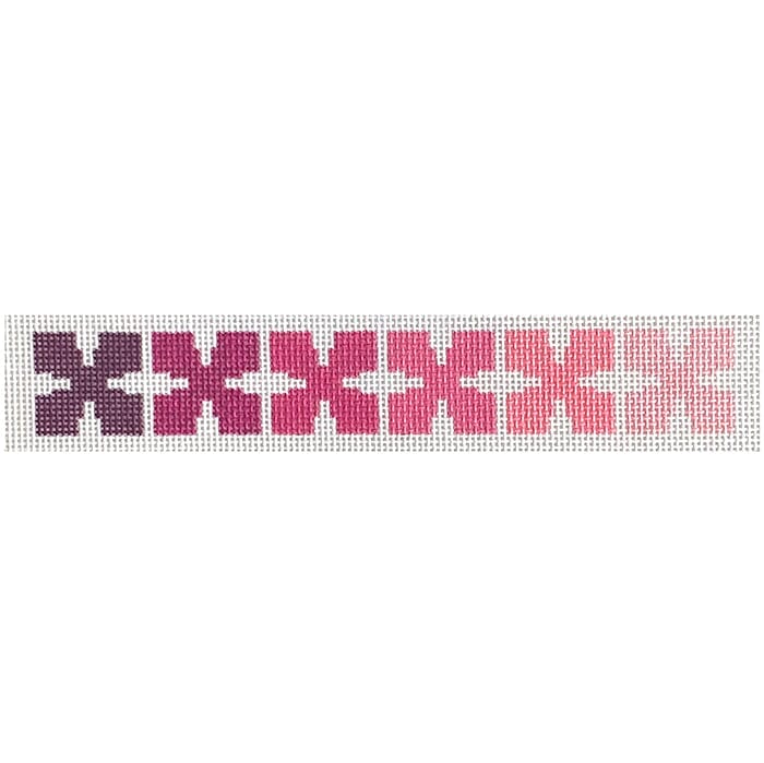 Geo Floral Keyfob Pinks by Mopsey Designs