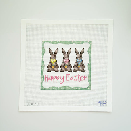 Chocolate Bunnies Trio by A Poor Girl Paints