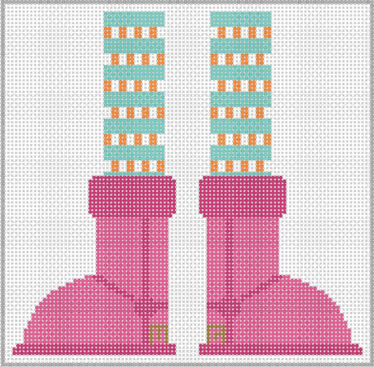 Elf in Boots - Pink by The Collection Designs