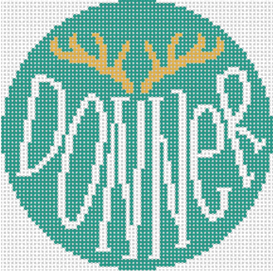 Donner Reindeer Teal by The Collection Designs