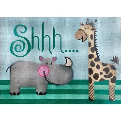 Patti Mann Shhh...baby sleeping giraffe and rhino