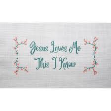 Jesus Loves Me Teal
