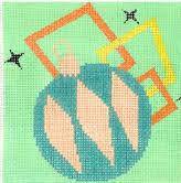 MCM Lime Green + Orange Ornament