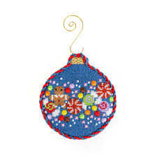 Gingerbread Confetti Ball Ornament