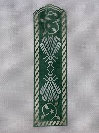 W- N's Bee Bookmark- Green & Cream