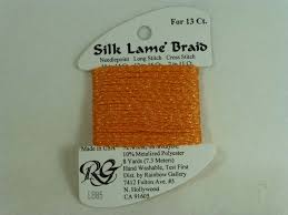 LB85 Tangerine | Silk Lame' Braid