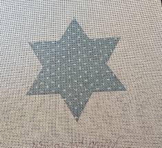 Large Blue Sprinkled Star