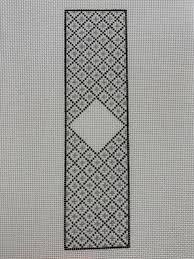 Silver and Black Monogram Bookmark