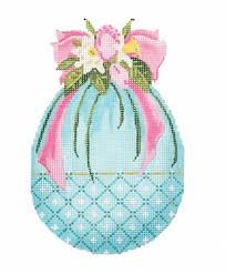 Turquoise Egg with Tulips by Kelly Clark