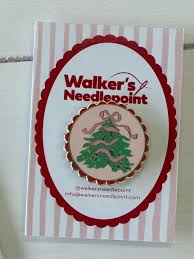 MCD Tree Scallop Needle Minder by Walker's Needlepoint