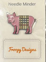 Pig In Burberry Needle Minder by Froopy Designs