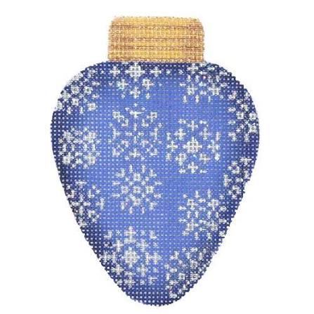 Christmas Light Royal Blue with Snowflakes