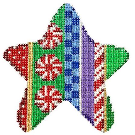 Peppermint Stripe Mini Star