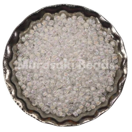Murasaki Beads 110-284 Crystal White Lined AB