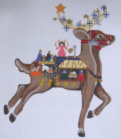 Comet with Nativity by Debbie Woodward w/free Stitch Guide