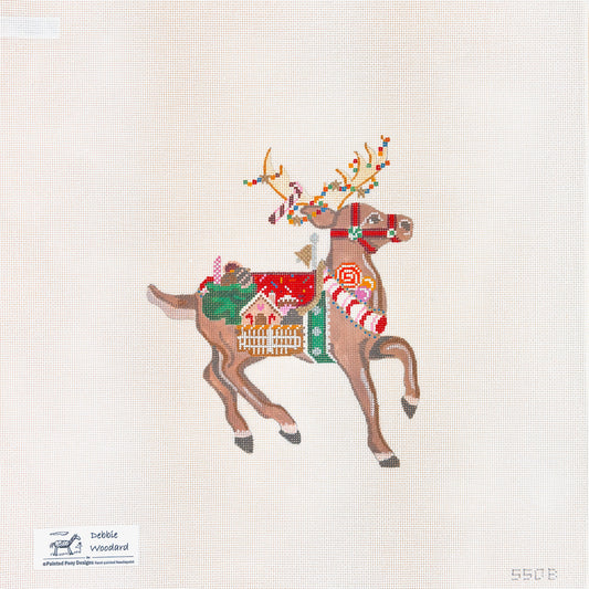 Dasher with Candy by Debbie Woodward w/free Stitch Guide