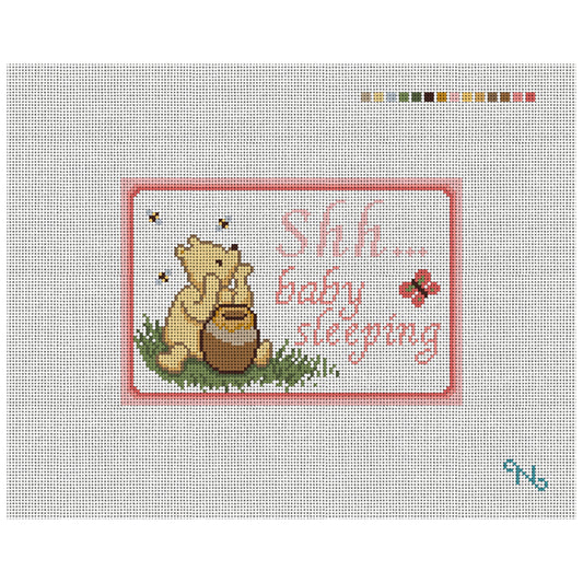 Pooh's Honey pot Door Hanger in Pink 85257